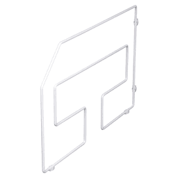 15/16" Tray Divider, 1 Divider, White - Main Image
