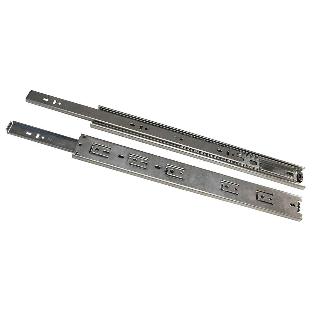 Knape And Vogt TT100 Drawer Slide with 100lb Capacity, Full Extension, Side-Mount, Zinc, 10 - Image 1