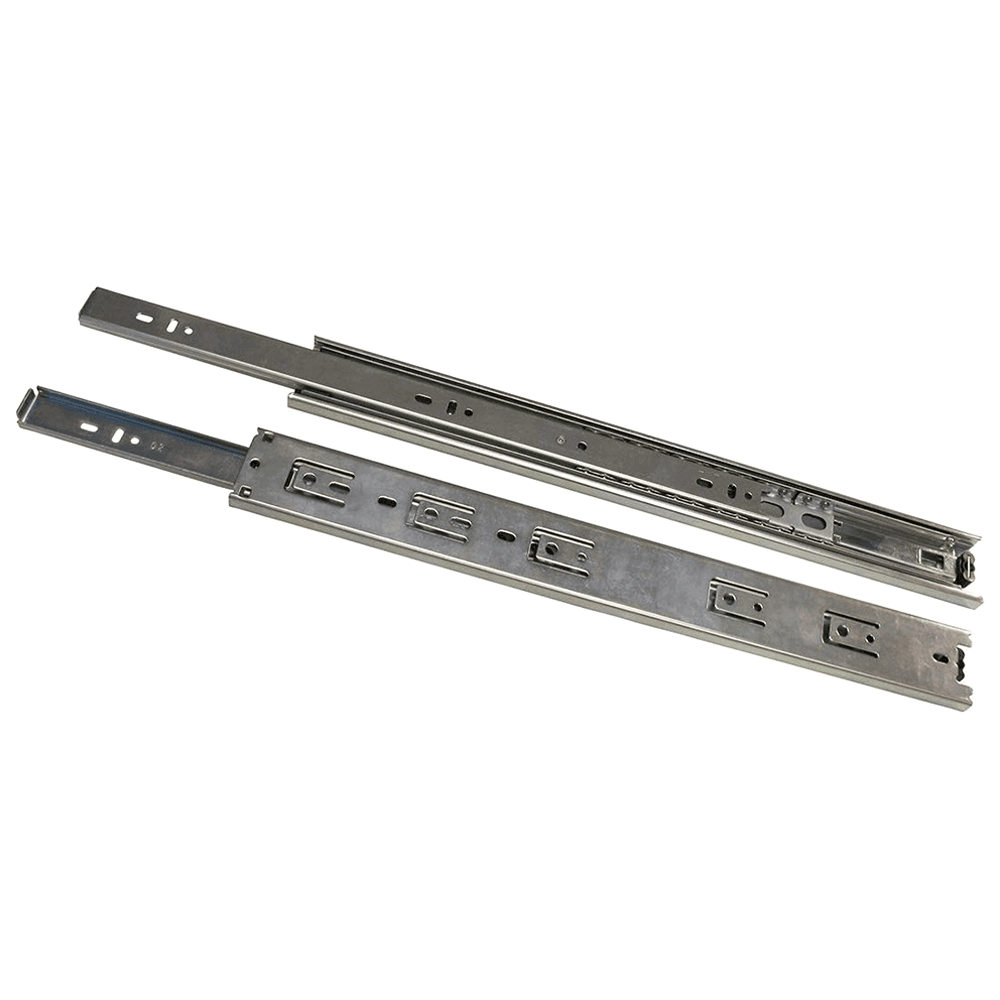 Knape And Vogt TT100 Drawer Slide with 100lb Capacity, Full Extension, Side-Mount, Zinc, 20 - Image 1