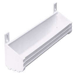 33-3/4" White Extruded Sink Front Tray - Alt Image 2