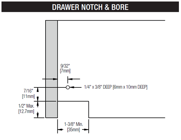 Knape And Vogt 20" MuV+HD Undermount Drawer Slide for 5/8" Material Full Extension Soft-Closing 120lb Capacity Image 6