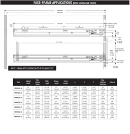 Knape And Vogt 20" MuV+HD Undermount Drawer Slide for 5/8" Material Full Extension Soft-Closing 120lb Capacity Image 4