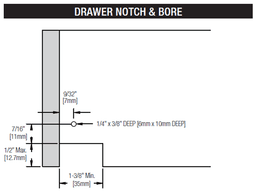 Smooth Soft-Closing Drawer Slide - 21" MuV+ Undermount for 5/8" Material - Knape And Vogt
