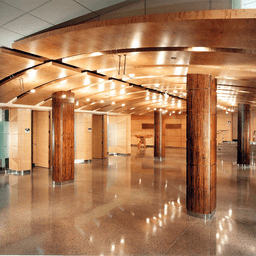 Econocore 96" x 48" (4' Slats) Barrel Bend Flexible Panel with 1/4" Particleboard Core/Italian Poplar Plywood Face - Alt Image 5