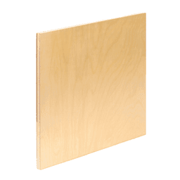 KingKore® White Birch Imported Plywood, C/2 Grade w/ 7-Ply 12mm Core, UV Finish Both Sides, 4' x 8' - Main Image