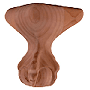 Decorative Leg - Pride Industrial Llc - 4-1/8" x 4-1/8" x 6" - Alder Wood