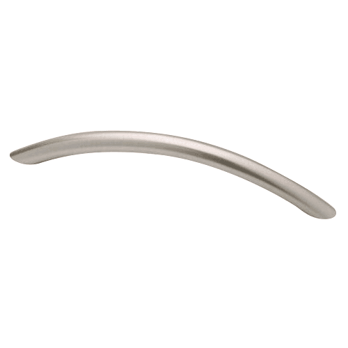 128mm Carlton Bow Pull in Satin Nickel from Liberty Hardware's Avante Collection - elegant and modern design for cabinet decor.