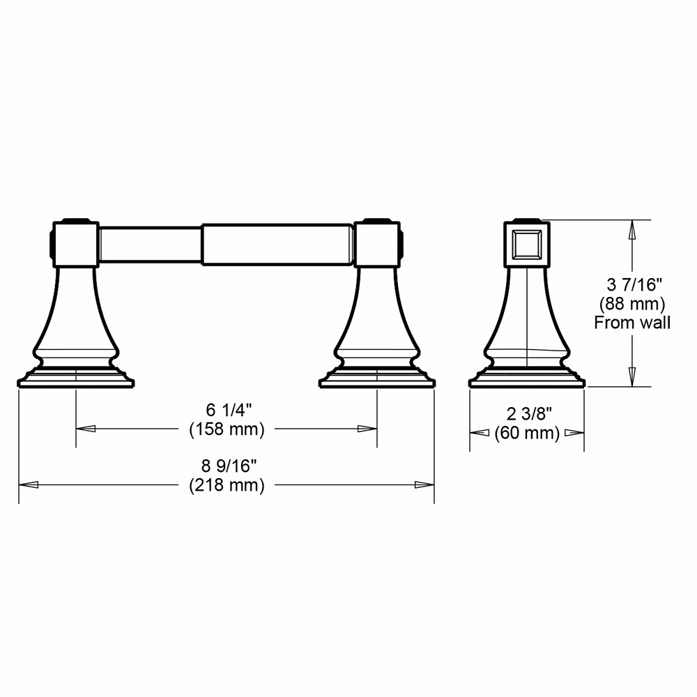 Polished Chrome Lynwood Toilet Paper Holder - Part of Liberty Hardware (Avante) Lynwood collection with versatile design.