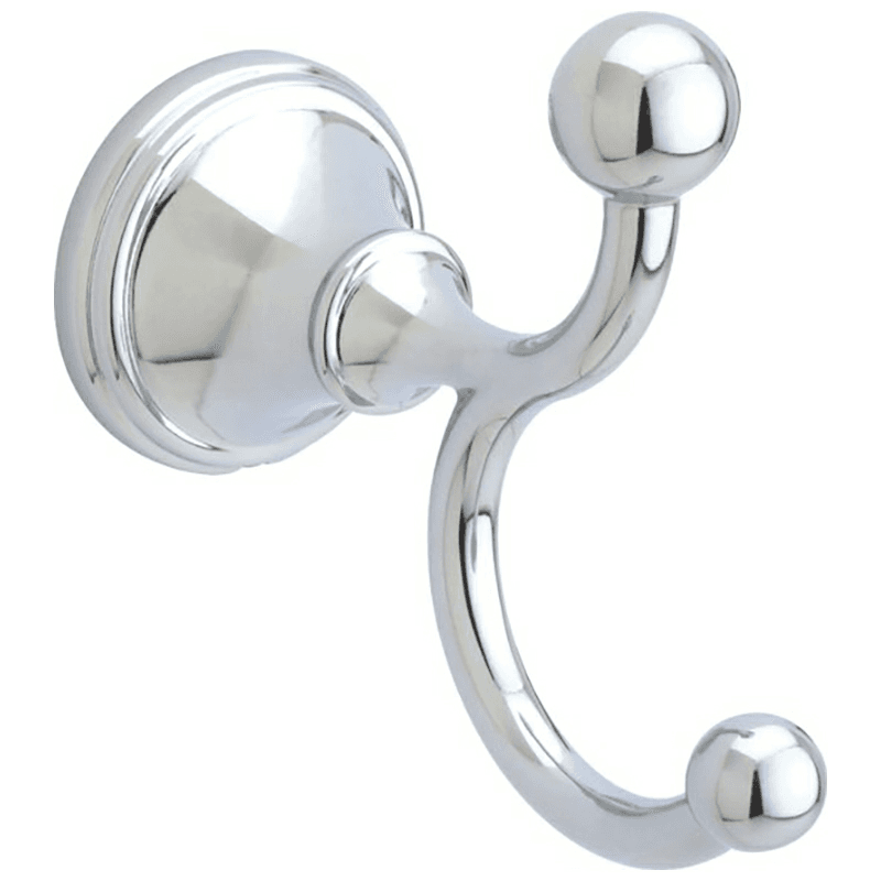 Polished Chrome Crestfield Double Robe Hook by Liberty Hardware (Avante)