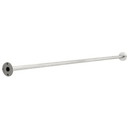 1" x 5'''' Shower Rod with Step Style Flange - Bright Stainless Steel - Liberty Hardware (Avante)