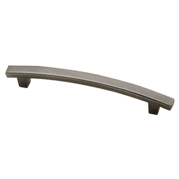 Satin Nickel Cabinet Hardware - Liberty Hardware (Avante) 5" Builders Fashion Pierce Pull - In Use