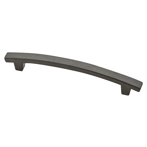 Liberty Hardware Avante 5" Builders Fashion Pierce Pull, Soft Iron - Angled View