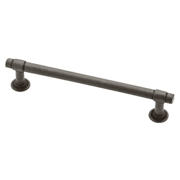 Elegantly finished Francisco Collection pull from Liberty Hardware in Heirloom Silver