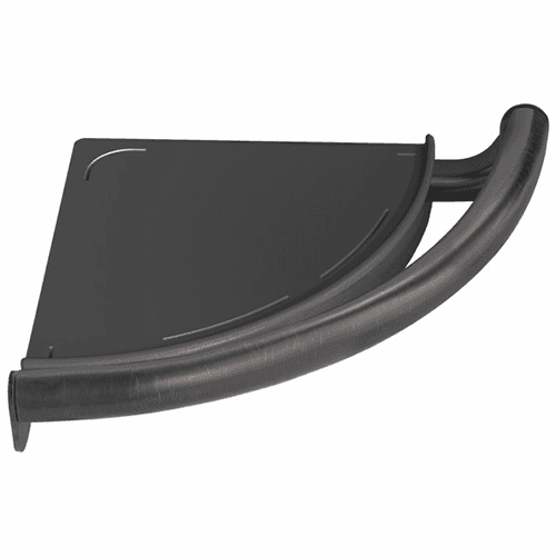 Decor Assist Contemporary Corner Shelf with Assist Bar in Venetian Bronze by Liberty Hardware