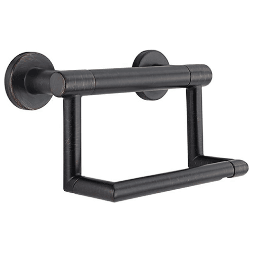 Contemporary Tissue Holder with Assist Bar in Venetian Bronze by Liberty Hardware (Avante)