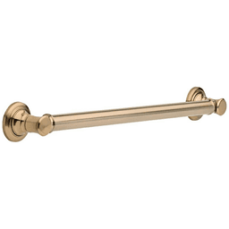 24" Traditional Decorative Grab Bar in Champagne Bronze by Liberty Hardware