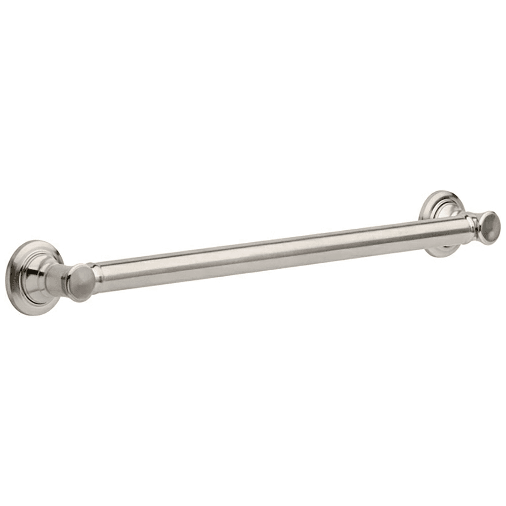24" Traditional Decorative Grab Bar in Brilliance Stainless Steel, ADA compliant