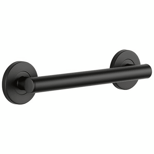 12" matte black decorative grab bar from Liberty Hardware (Avante)