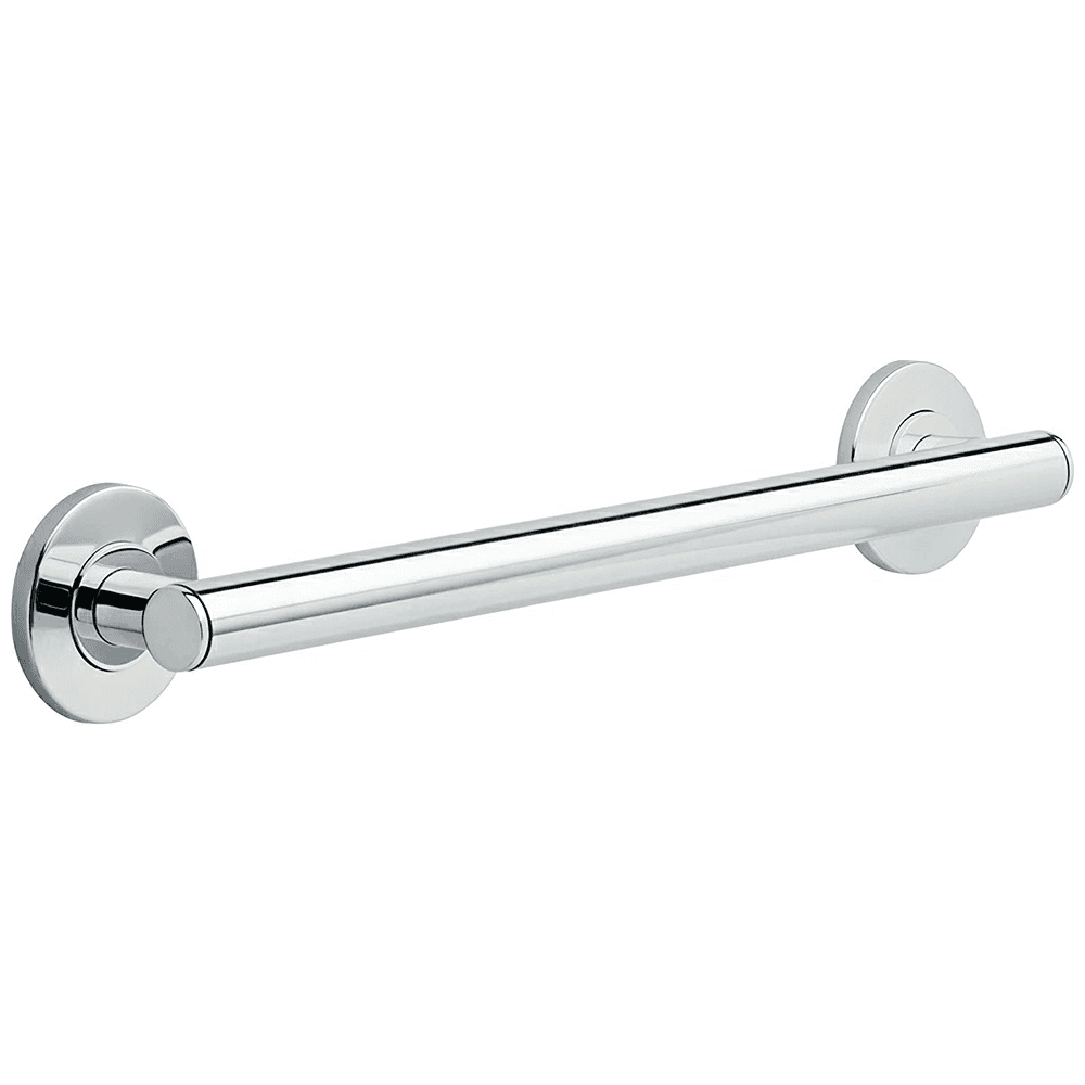 18" Contemporary Decorative Grab Bar in Chrome Finish