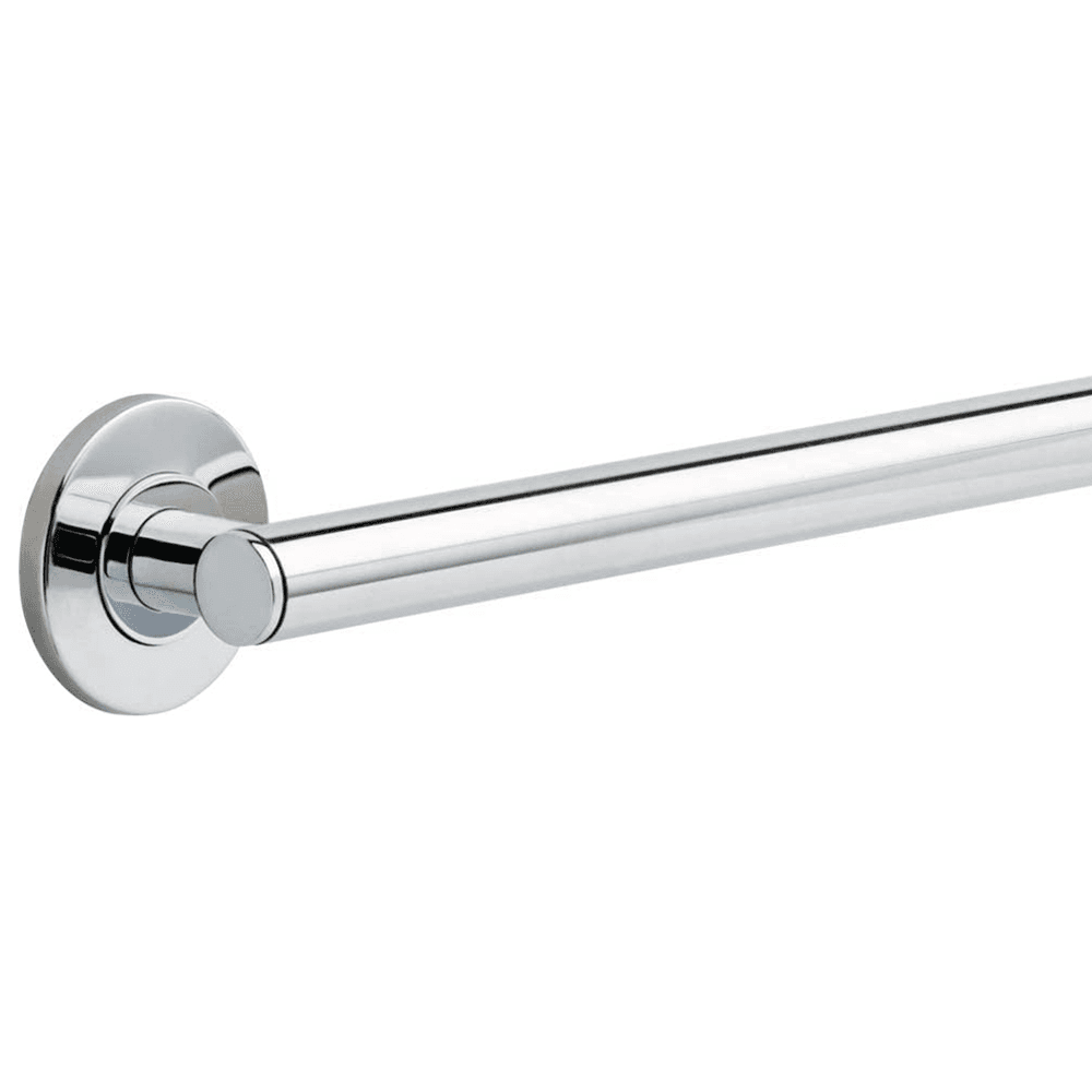 Contemporary Decorative Grab Bar in Champagne Bronze - Side View with Wood Blocking Recommended