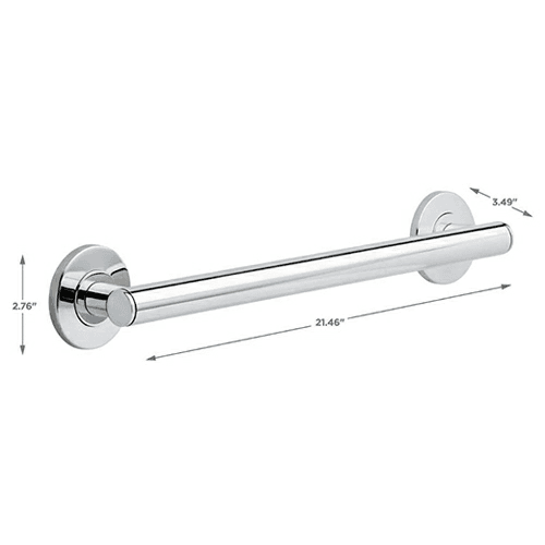 Decorative ADA Compliant Grab Bar in Champagne Bronze - Installed per Accessibility Guidelines of the Act