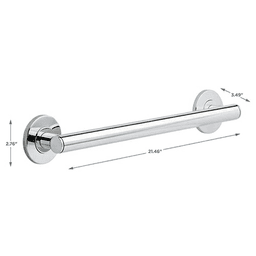 Decorative ADA Compliant Grab Bar in Champagne Bronze - Installed per Accessibility Guidelines of the Act