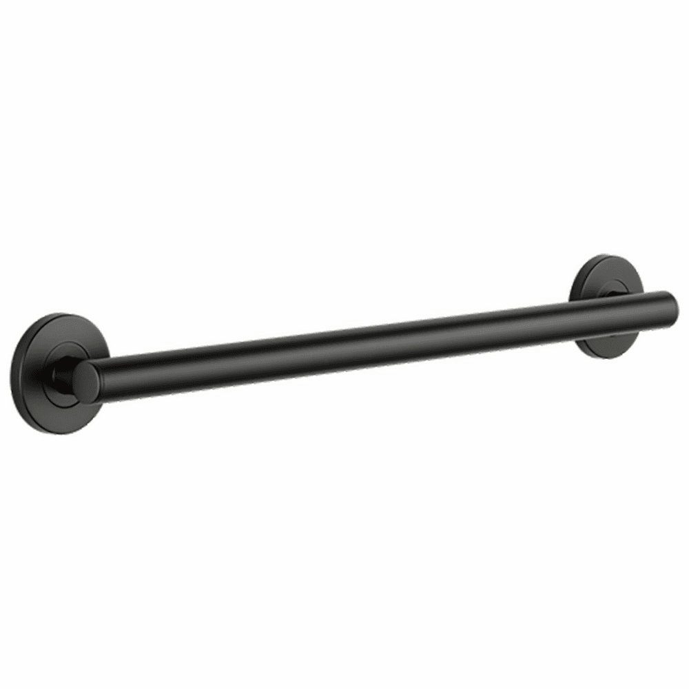 24" Contemporary Decorative Grab Bar in Matte Black finish by Liberty Hardware (Avante)