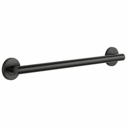 24" Contemporary Decorative Grab Bar in Matte Black finish by Liberty Hardware (Avante)