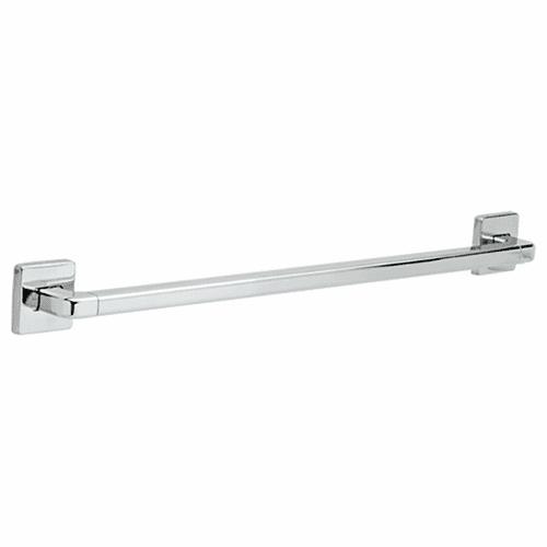 24-inch Chrome Decorative Grab Bar with Wood Blocking Support