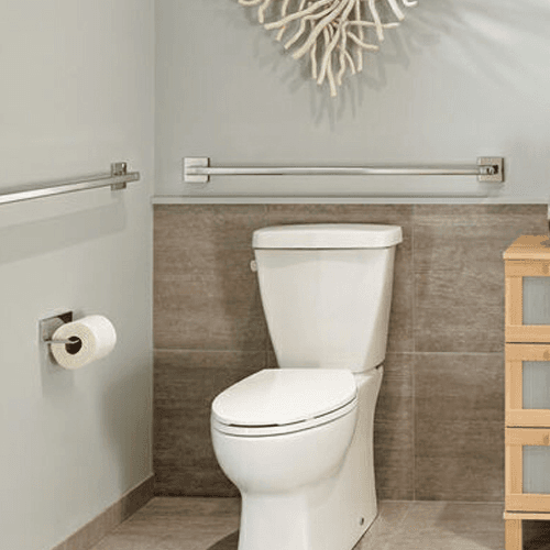 Liberty Hardware (Avante) 36" grab bar with mounting hardware and template in Stainless Steel finish