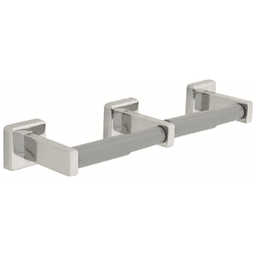 Sleek and Minimalist Century Collection Double Toilet Paper Holder in Stainless Steel by Liberty Hardware