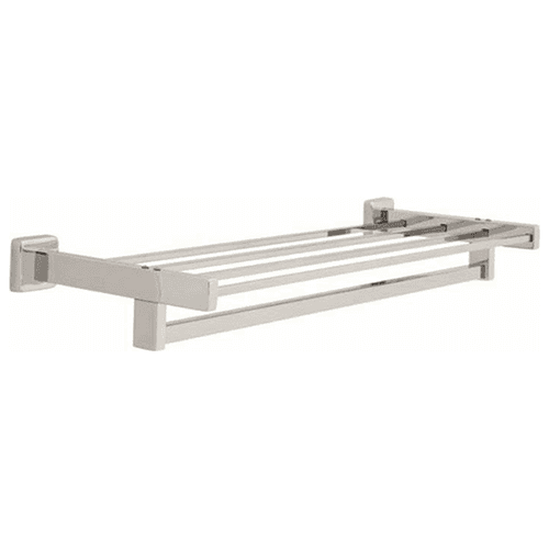 Century 24" Towel Shelf with Bar in Bright Stainless Steel by Liberty Hardware (Avante)