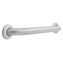 18" Grab Bar with Classic Design and ADA Compliance in Stainless Steel