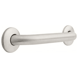 12" Concealed Screw Stainless Steel Grab Bar with 1-1/4" Diameter for Firm Grip and 500 lb. Capacity