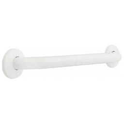 Centurion 18" x 1-1/4" Concealed Screw Grab Bar in White by Liberty Hardware (Avante)