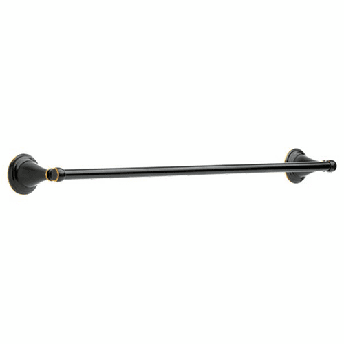Installation instructions and mounting hardware included with Windemere 24" towel bar from Delta