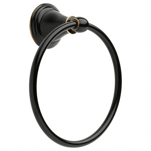 Complete the look of your bath with this stylish Windemere Towel Ring from Liberty Hardware (Avante)