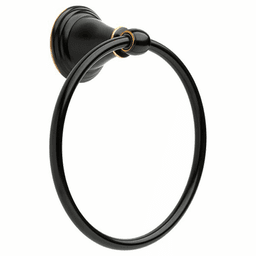 Complete the look of your bath with this stylish Windemere Towel Ring from Liberty Hardware (Avante)