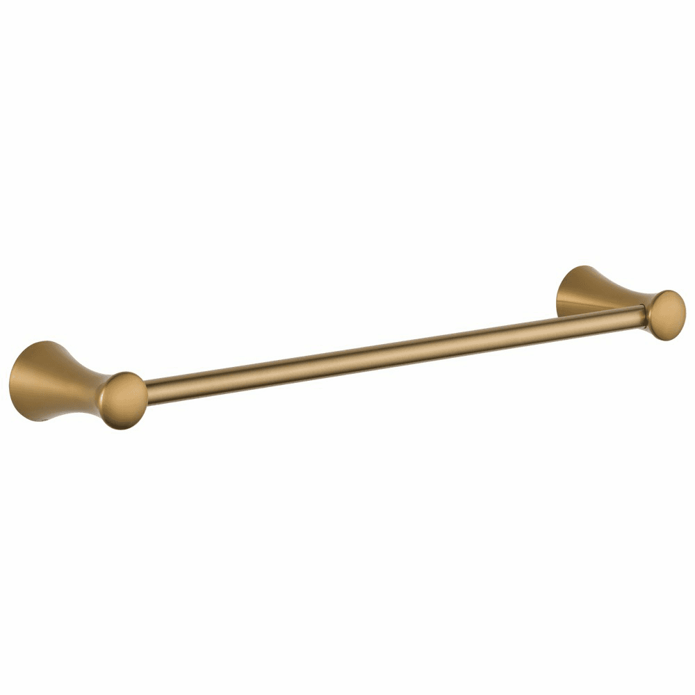 Easy installation with mounting hardware included for Lahara 18 inch towel bar in Champagne Bronze