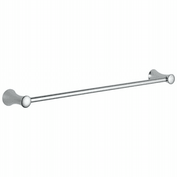 Chrome finish Lahara towel bar complements your bath decor