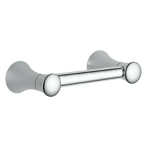 Chrome Lahara pivoting arm toilet tissue holder from Liberty Hardware's Avante collection