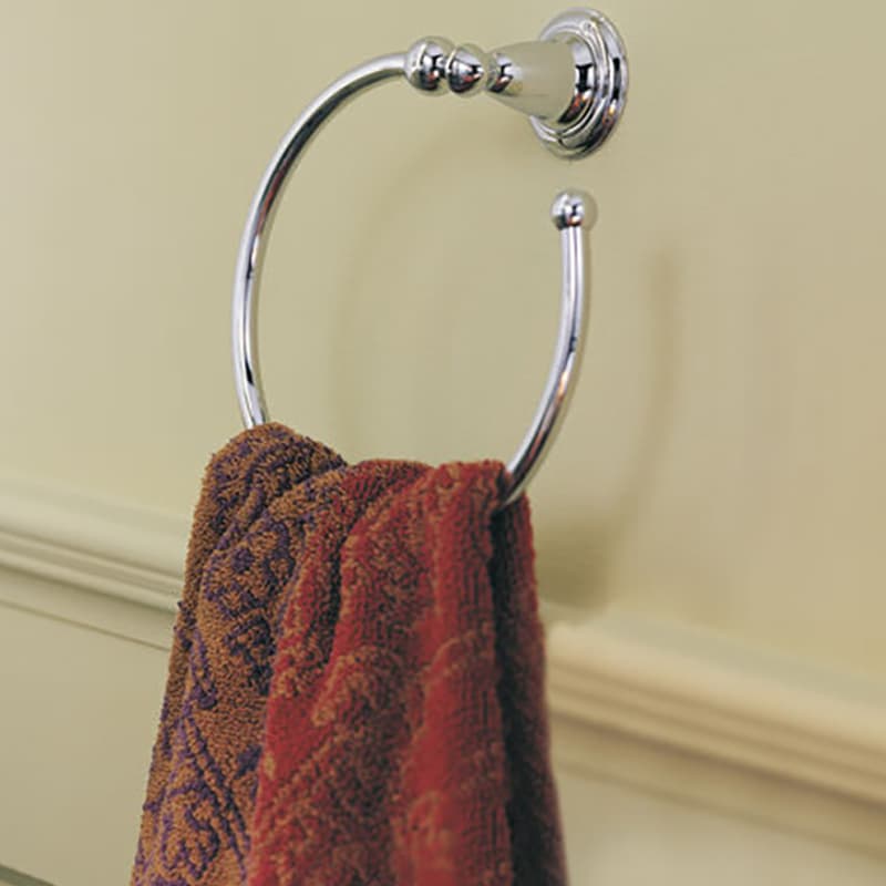 Victorian towel ring in Stainless Steel finish