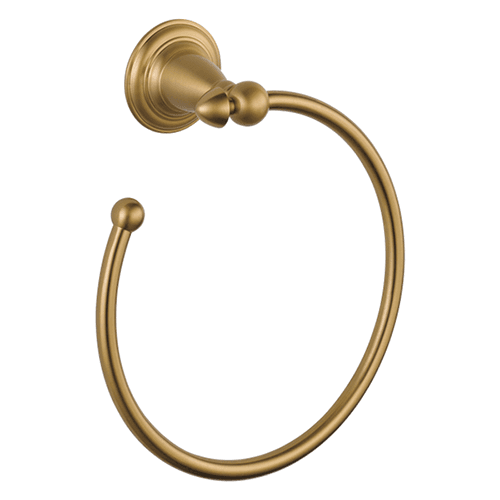 Delta's easy-to-install mounting hardware for the Victorian towel ring