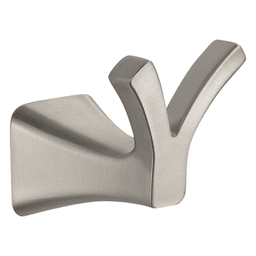 Delta's variety of bath accessory items, including this Tesla Double Robe Hook