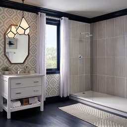 Trinsic Double Towel Bar in Matte Black Finish for Modern Bathrooms