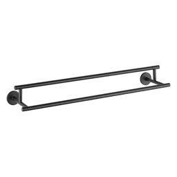24" Double Towel Bar in Matte Black from Liberty Hardware
