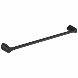 Zura 24" Single Towel Bar in Matte Black finish, part of the Liberty Hardware Avante collection.