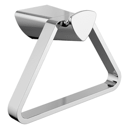 Zura Triangular Towel Ring in Matte Black Finish by Liberty Hardware (Avante)