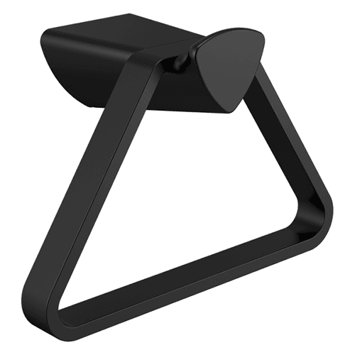 Delta's Easy-to-Install Mounting Hardware for Zura Towel Ring in Matte Black Finish