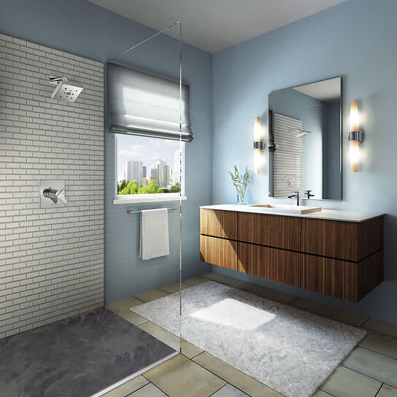 Extends 3-1/2" from the wall for convenient towel hanging